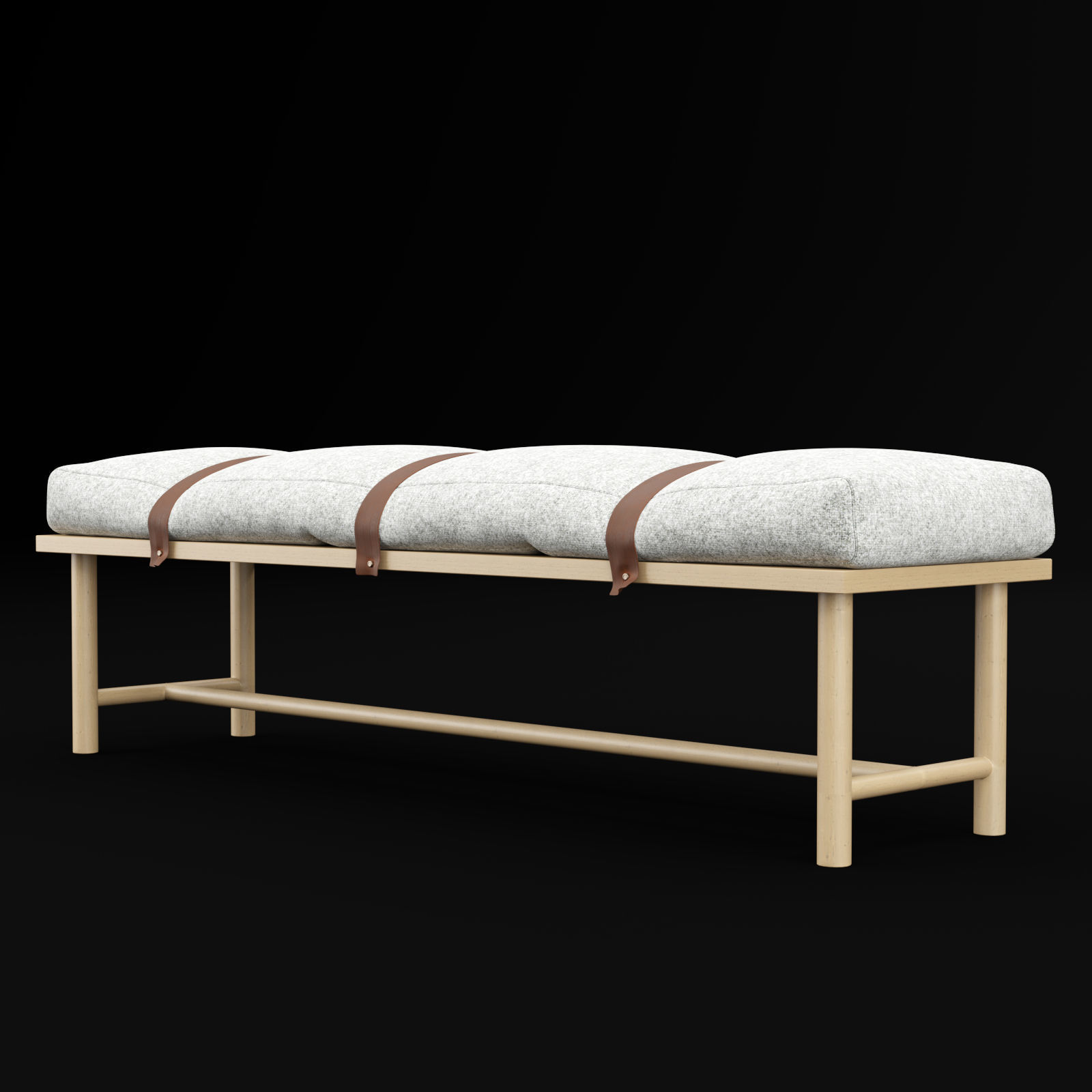 bed bench 3 3D model_8