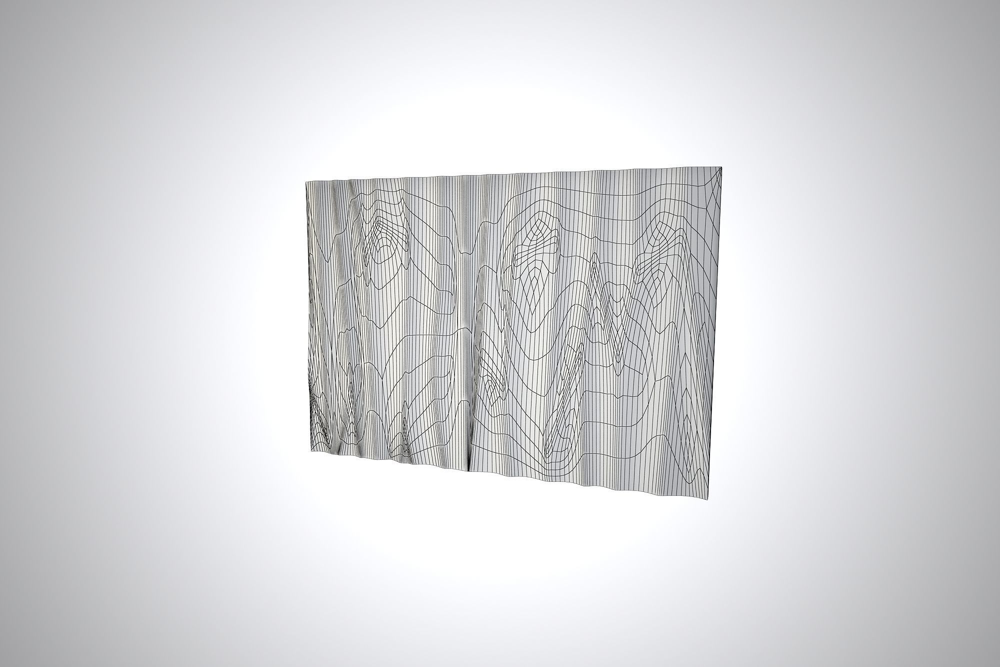 01 CIRCU PATTERN WALL Low-poly 3D model_9