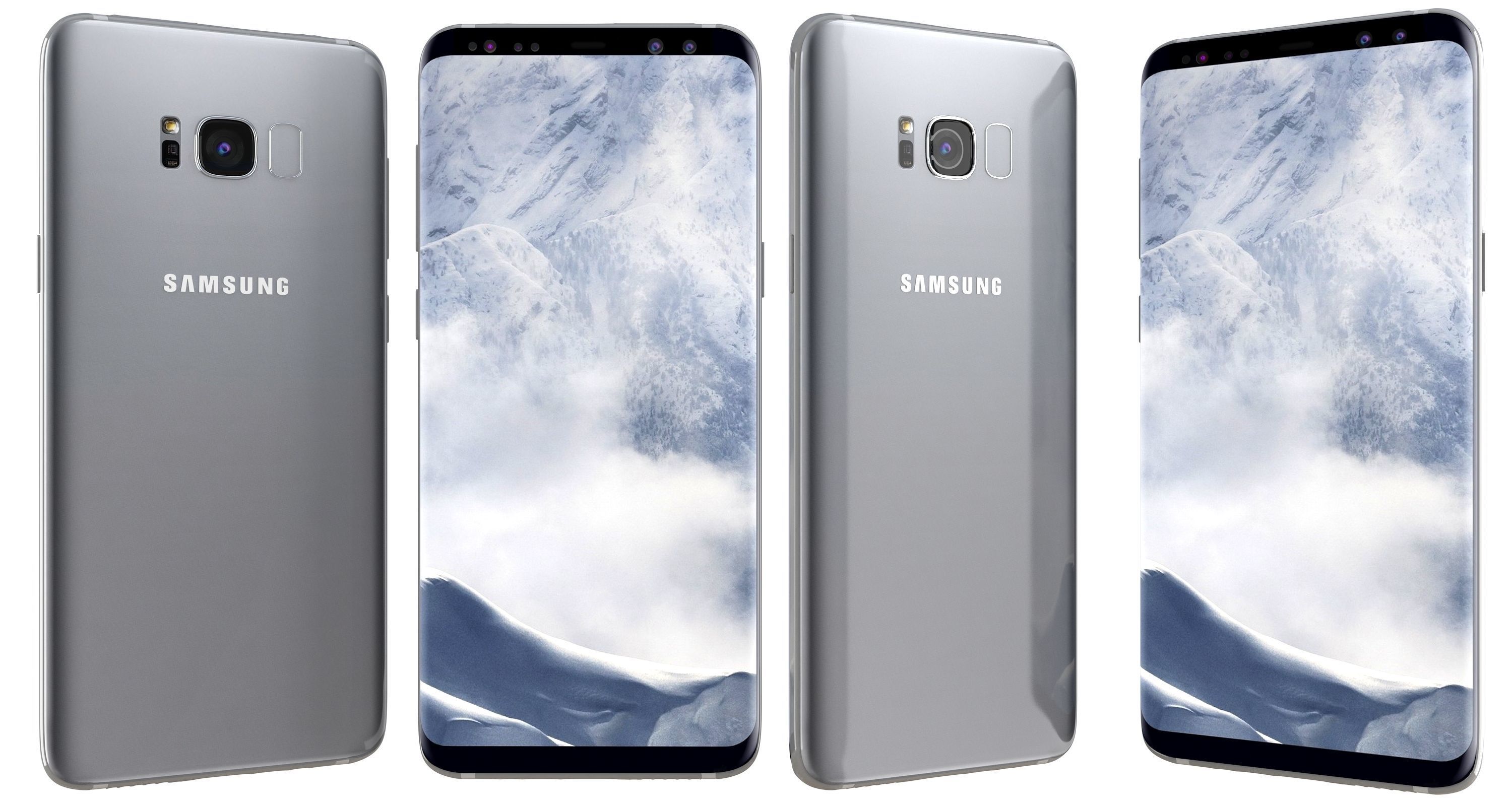 Samsung Galaxy S8 Arctic Silver 3D model_2