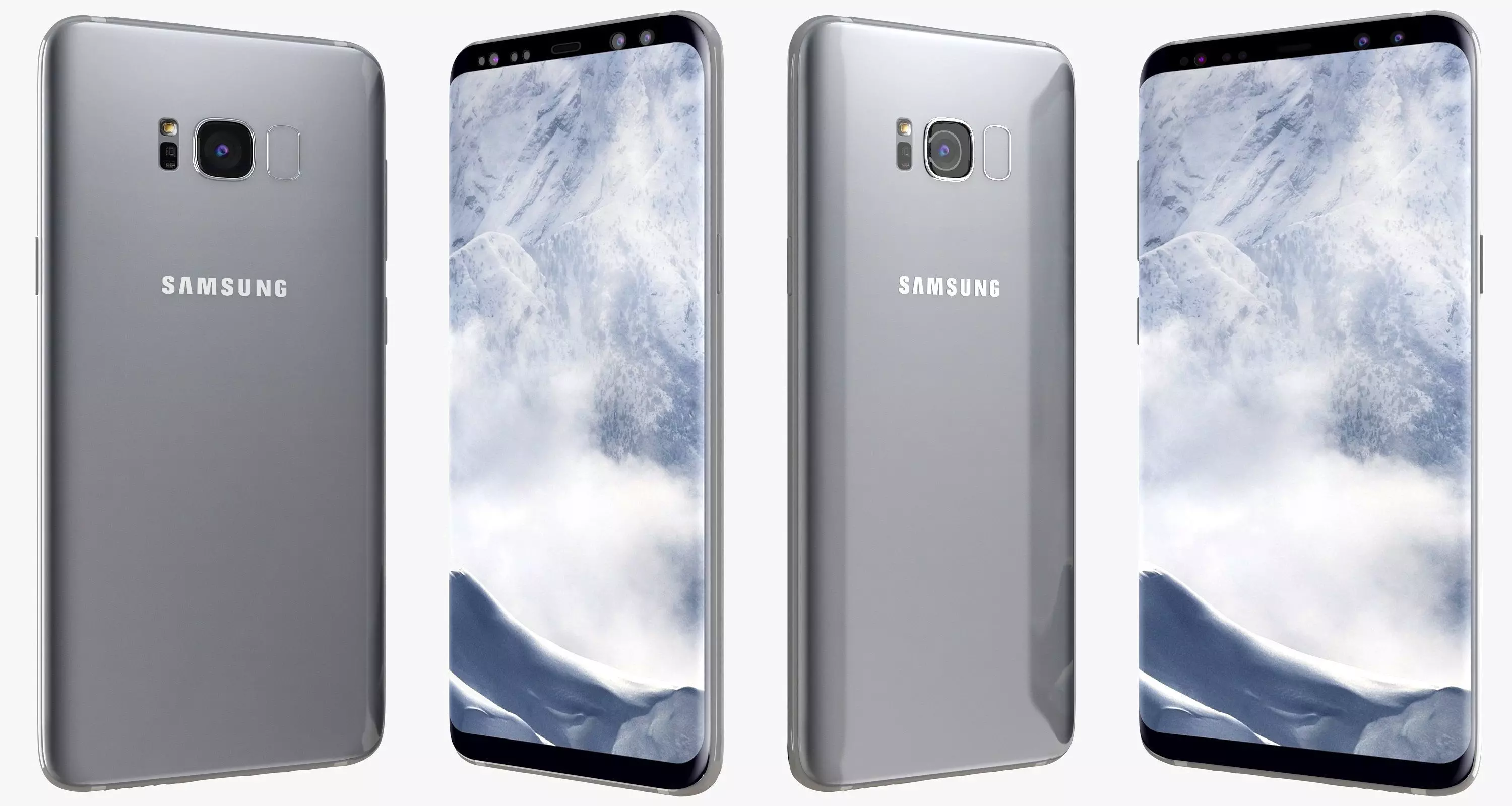 Samsung Galaxy S8 Arctic Silver 3D model_0