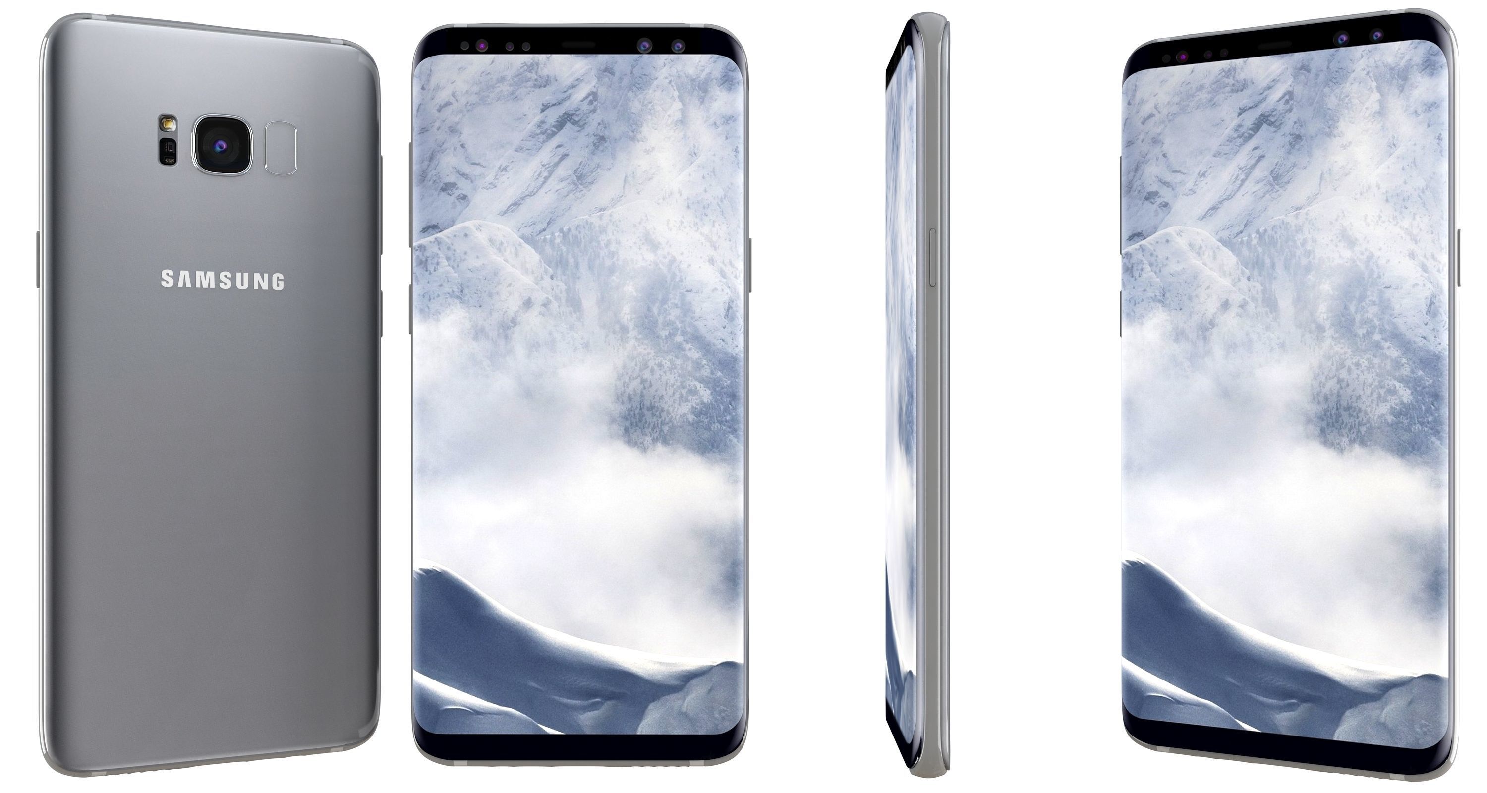 Samsung Galaxy S8 Arctic Silver 3D model_3