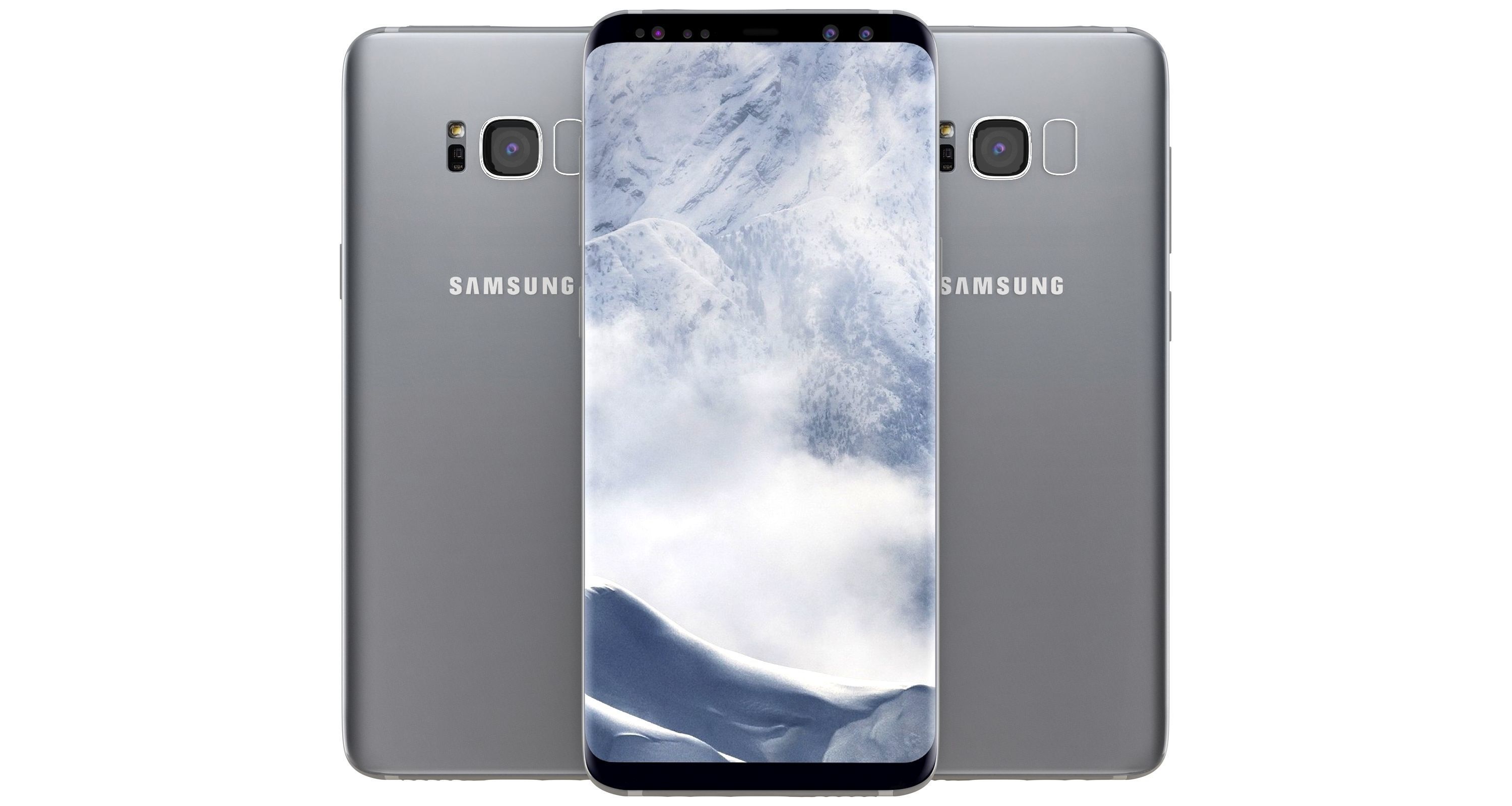 Samsung Galaxy S8 Arctic Silver 3D model_4