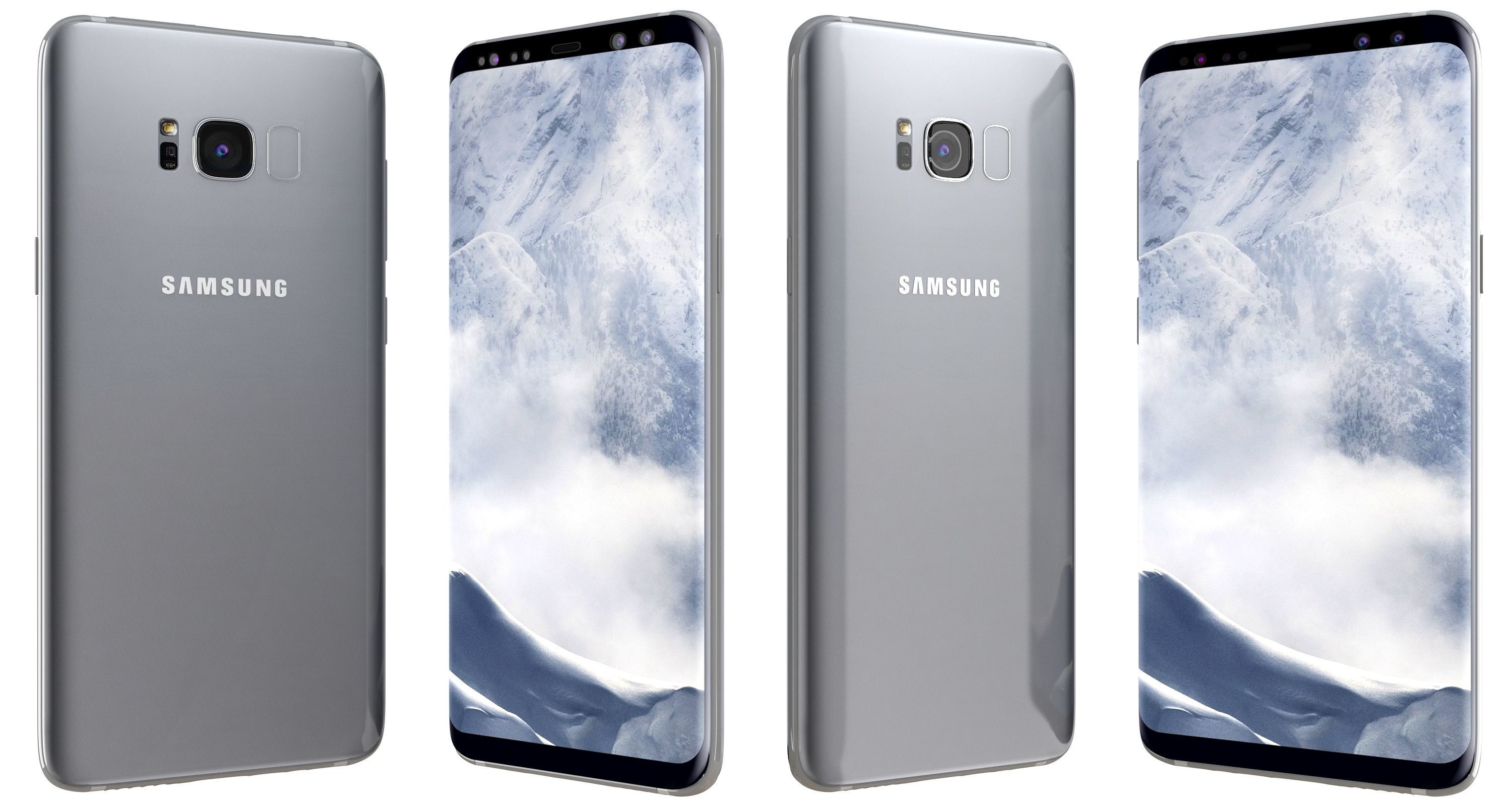 Samsung Galaxy S8 Arctic Silver 3D model_1