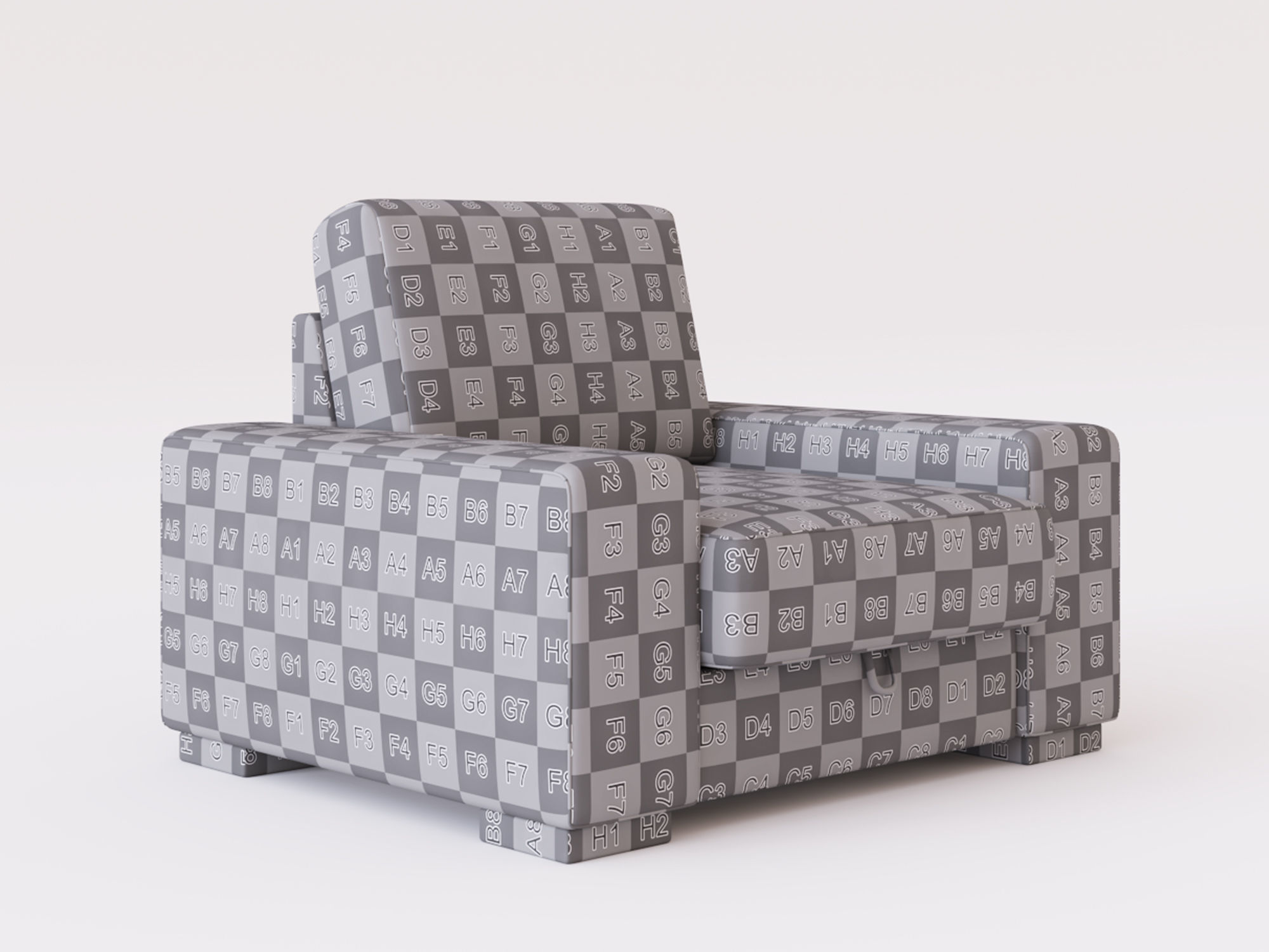 Manchester armchair 3D model_14