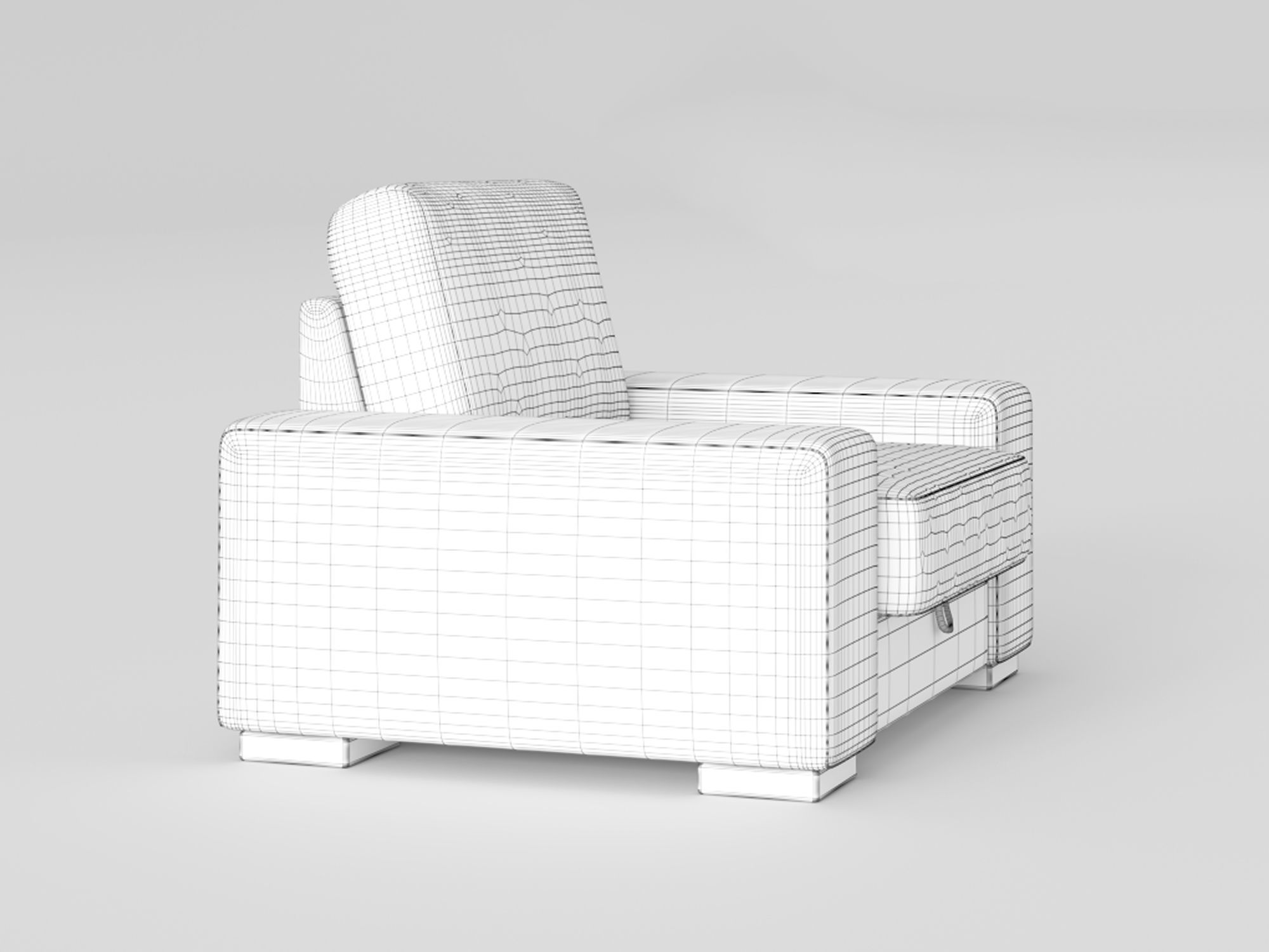 Manchester armchair 3D model_8