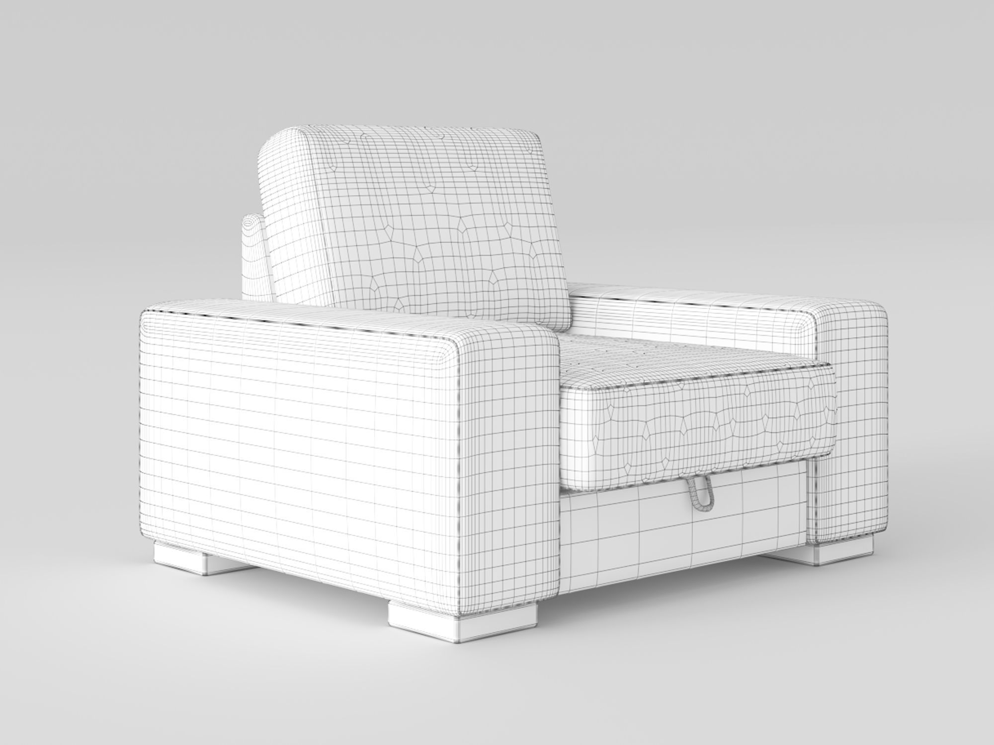Manchester armchair 3D model_6