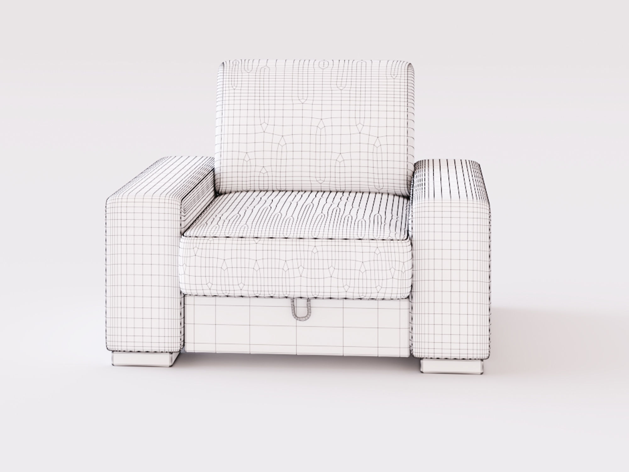Manchester armchair 3D model_9