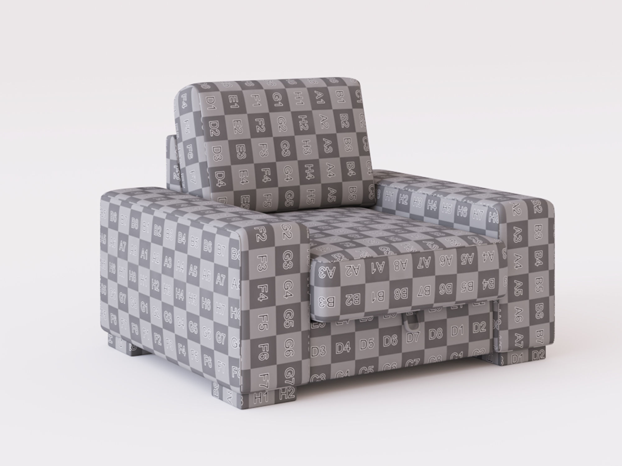 Manchester armchair 3D model_19