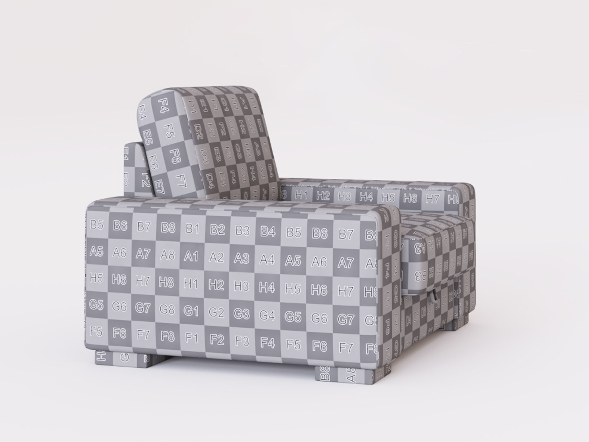 Manchester armchair 3D model_16