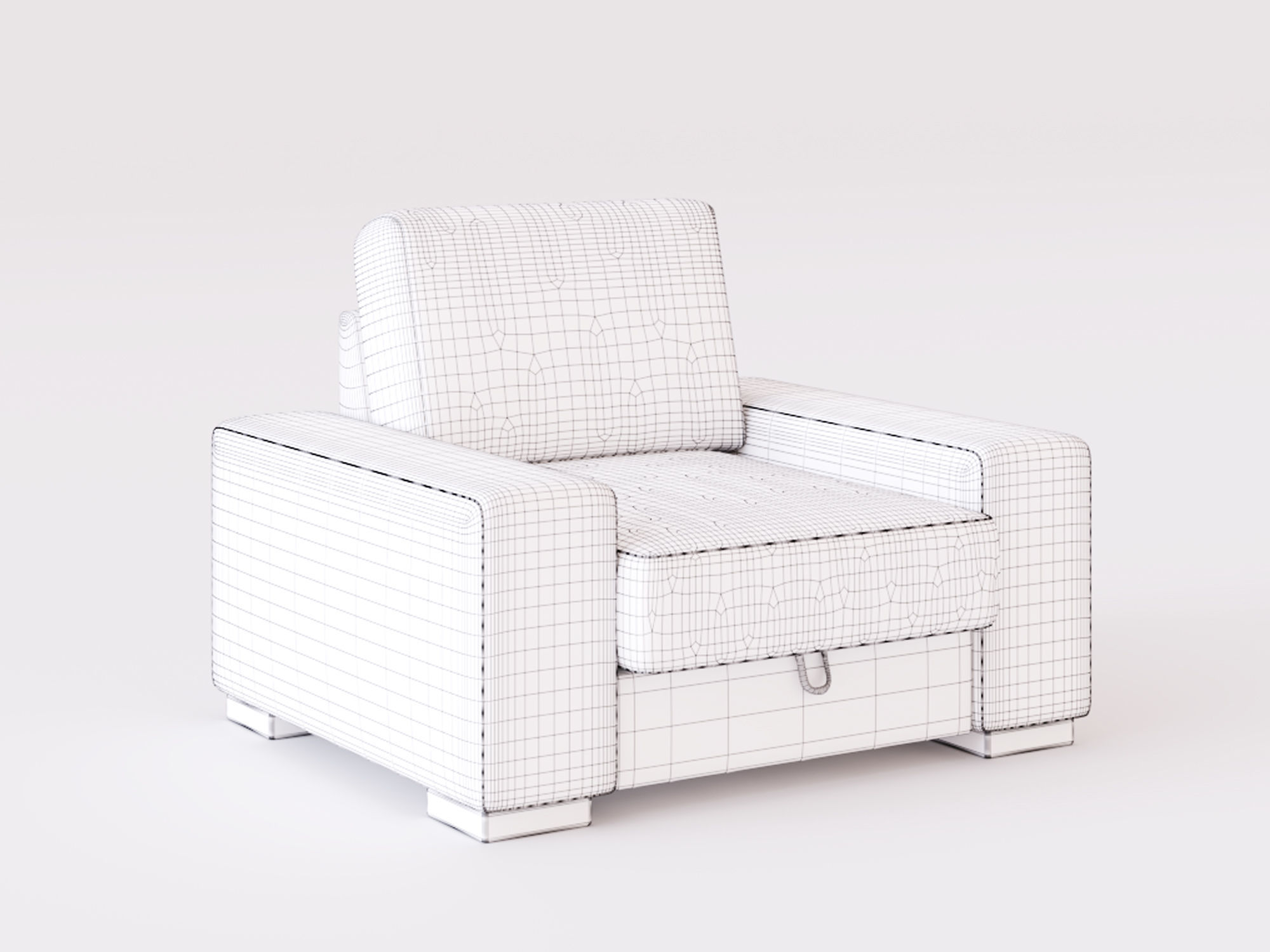 Manchester armchair 3D model_12