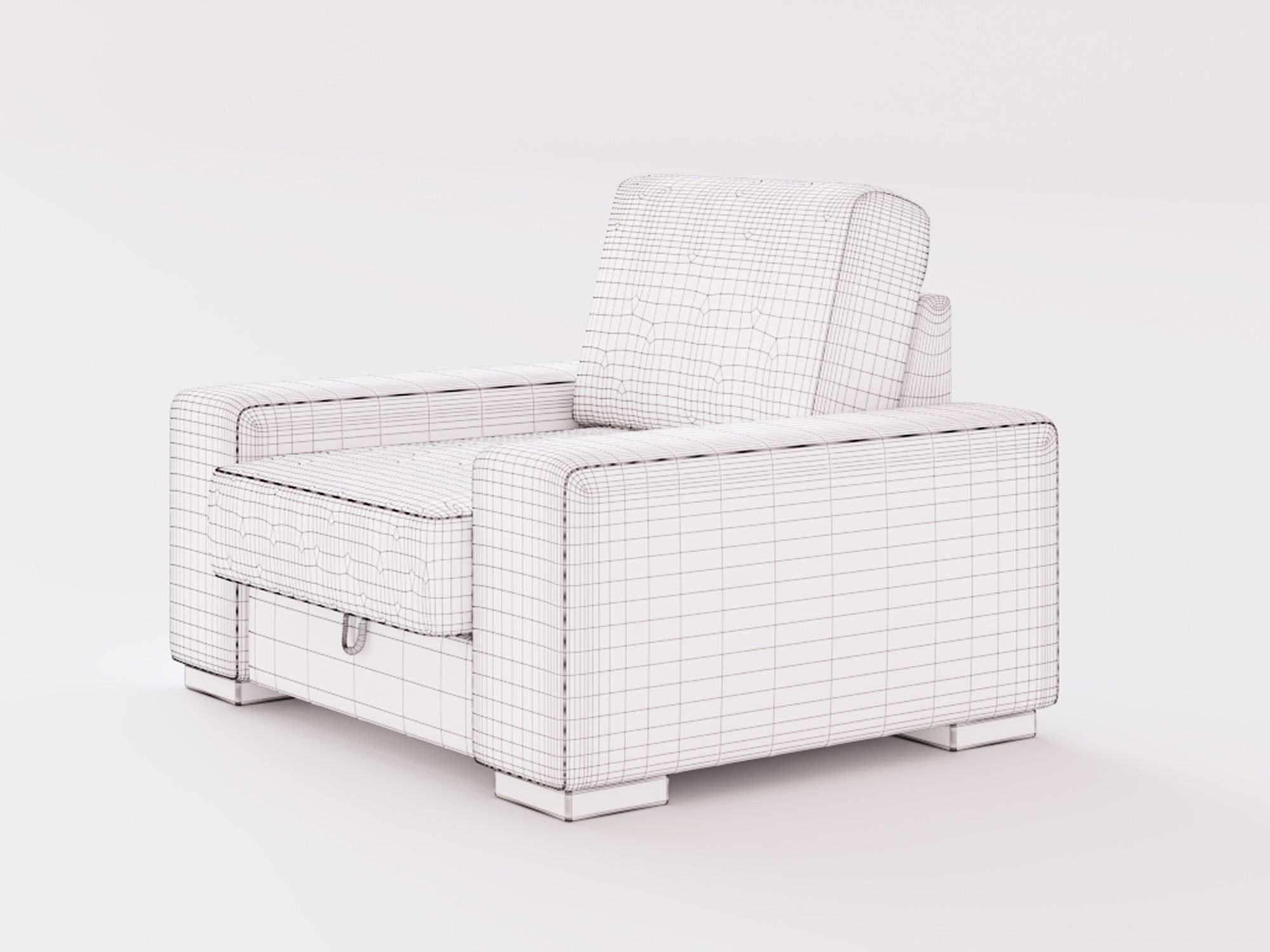Manchester armchair 3D model_11