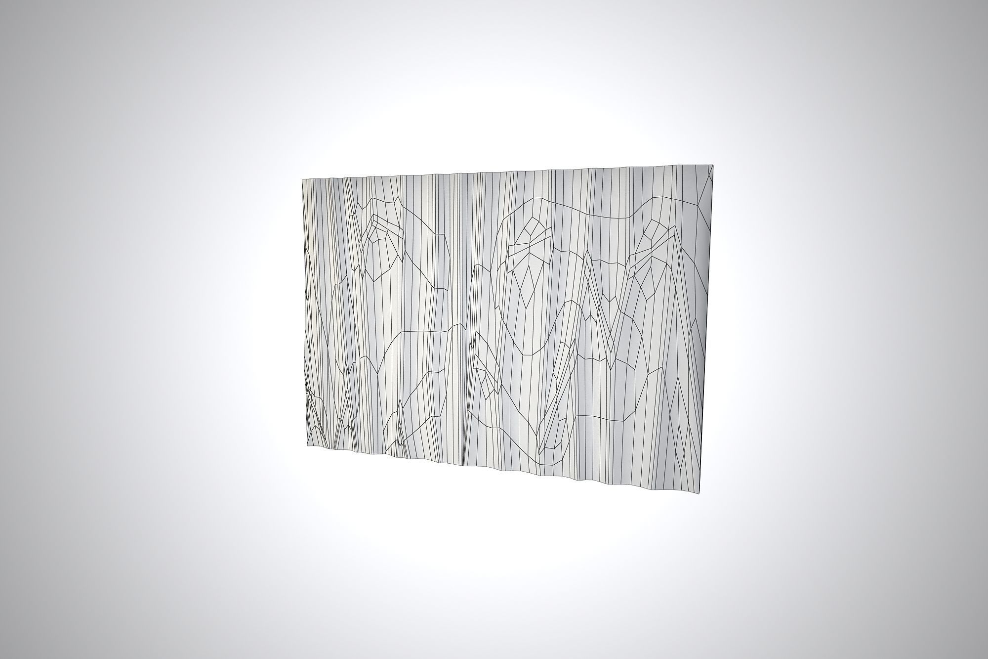 03 CIRCU PATTERN WALL Low-poly 3D model_7