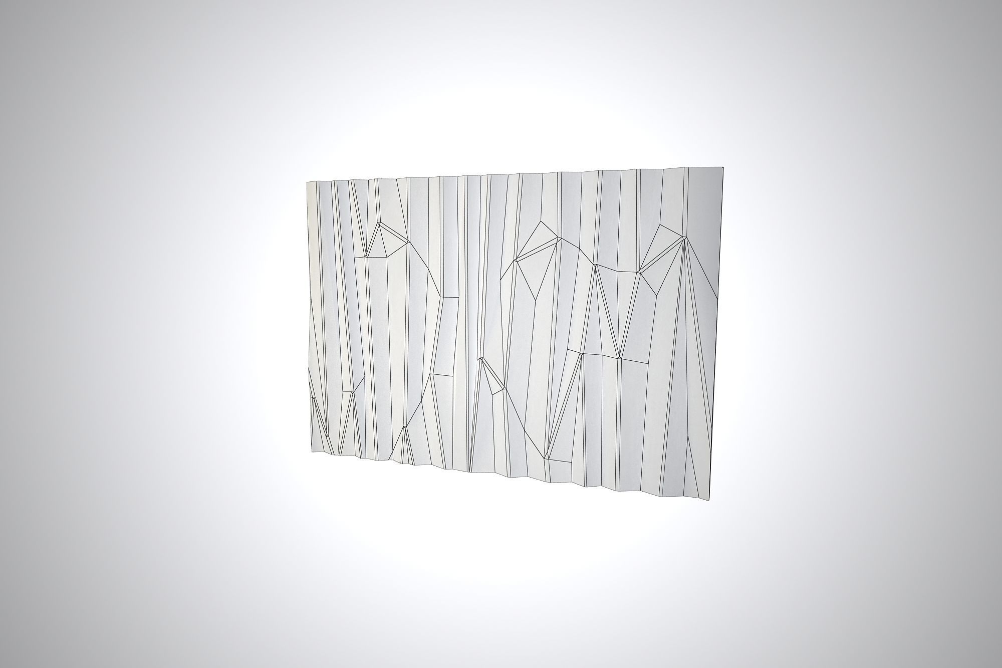 03 CIRCU PATTERN WALL Low-poly 3D model_8