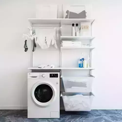 wall module Algot 8  washing machine 3D model