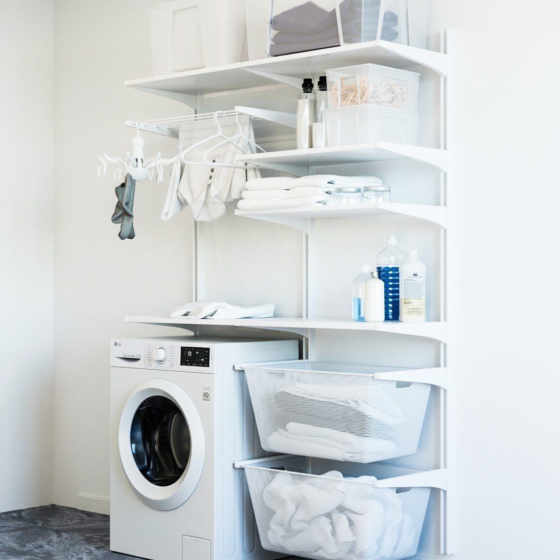 wall module Algot 8  washing machine 3D model_2