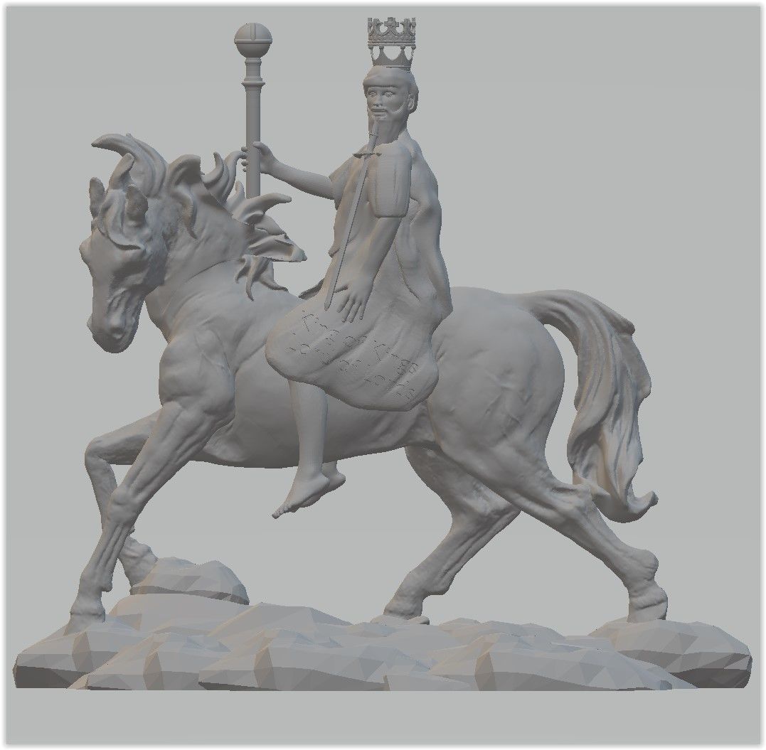 Jesus Returns on Horse 3D print model_1