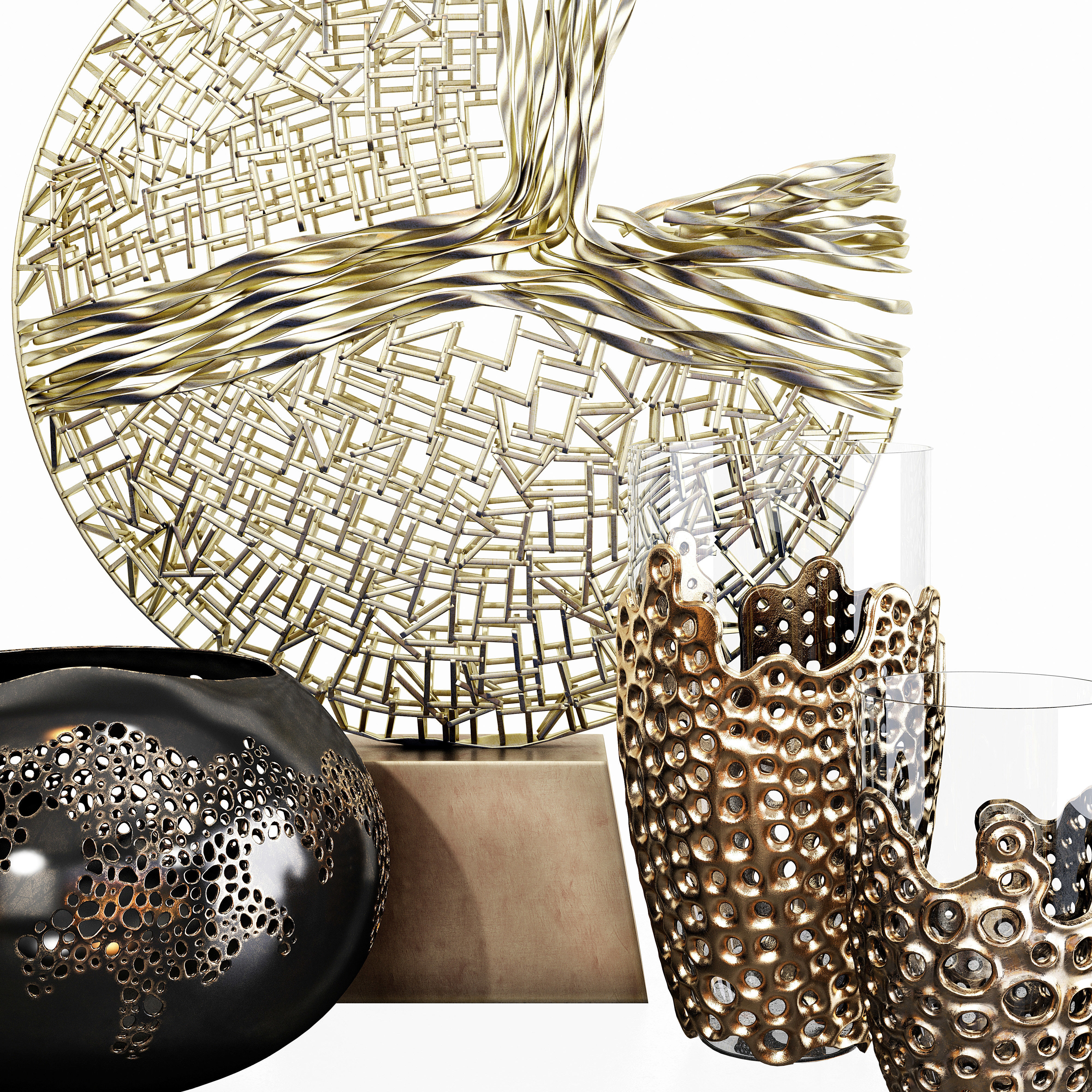 Decor set 60 3D model_3