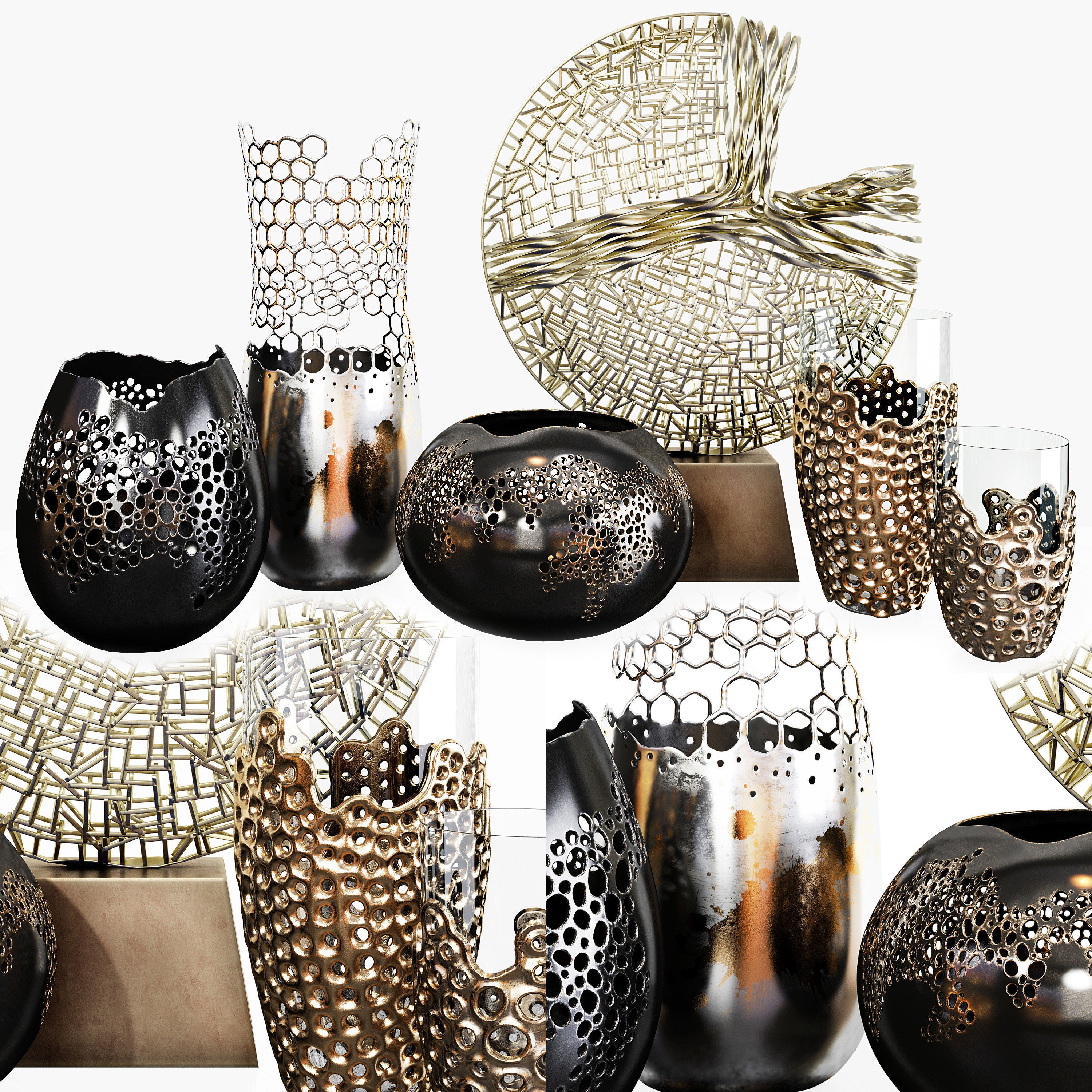 Decor set 60 3D model_1