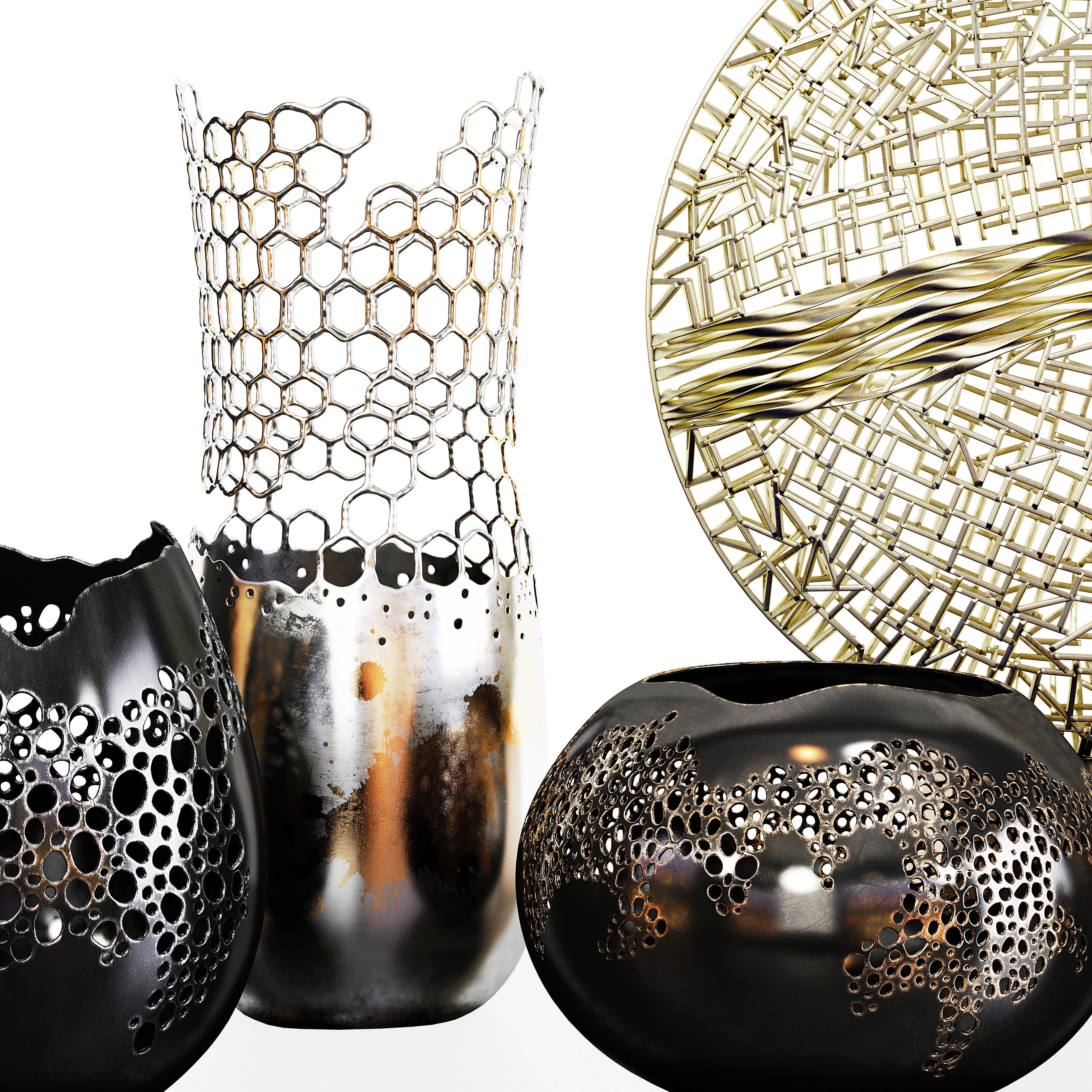 Decor set 60 3D model_2