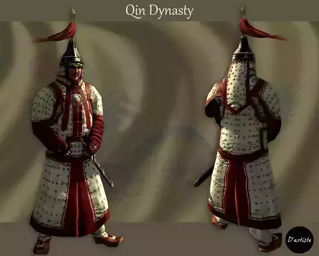 Imperial Guard Qin-Dynasty Low-poly 3D model