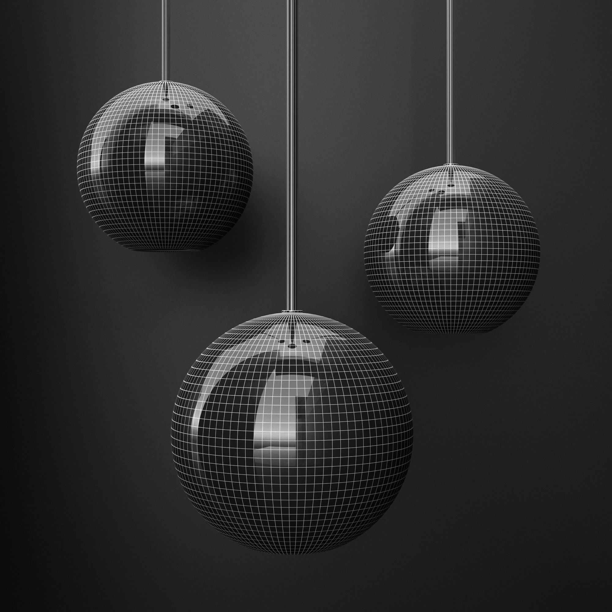 Giopato and Coombes Bolle 1 Bubble CLEAR GOLD 3D model_1