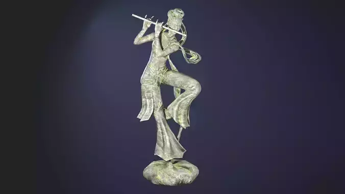Chinese-Dancing-Girl-Statue woman playing flute