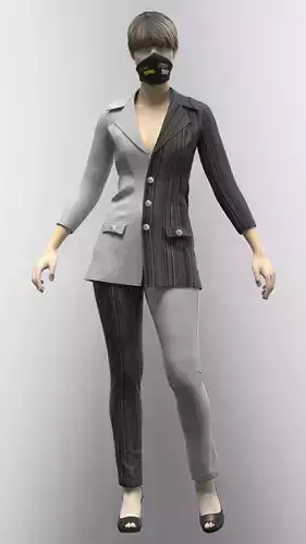 CORONA FASHION SUIT WITH PANT AND MASK