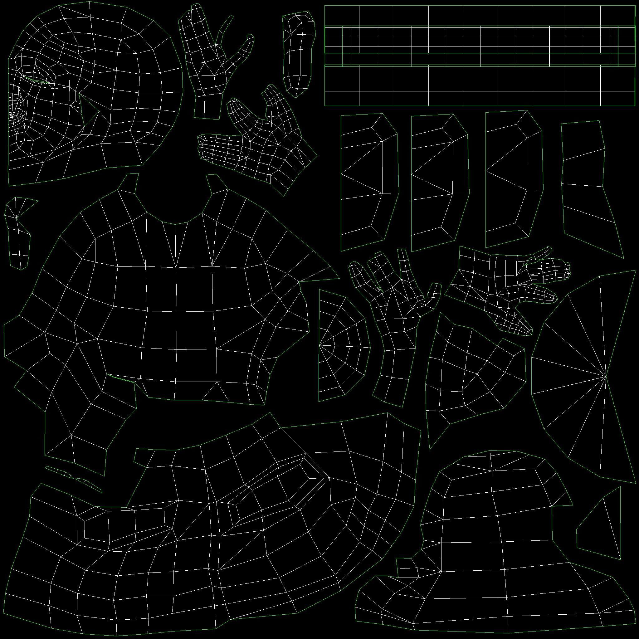 Buddha Statue seated Low-poly 3D model_12