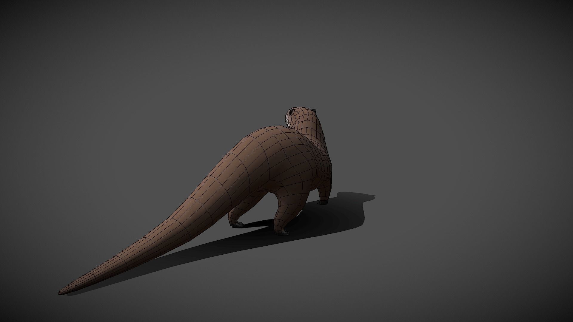 Low poly Otter - Idle Animated Low-poly 3D model_2