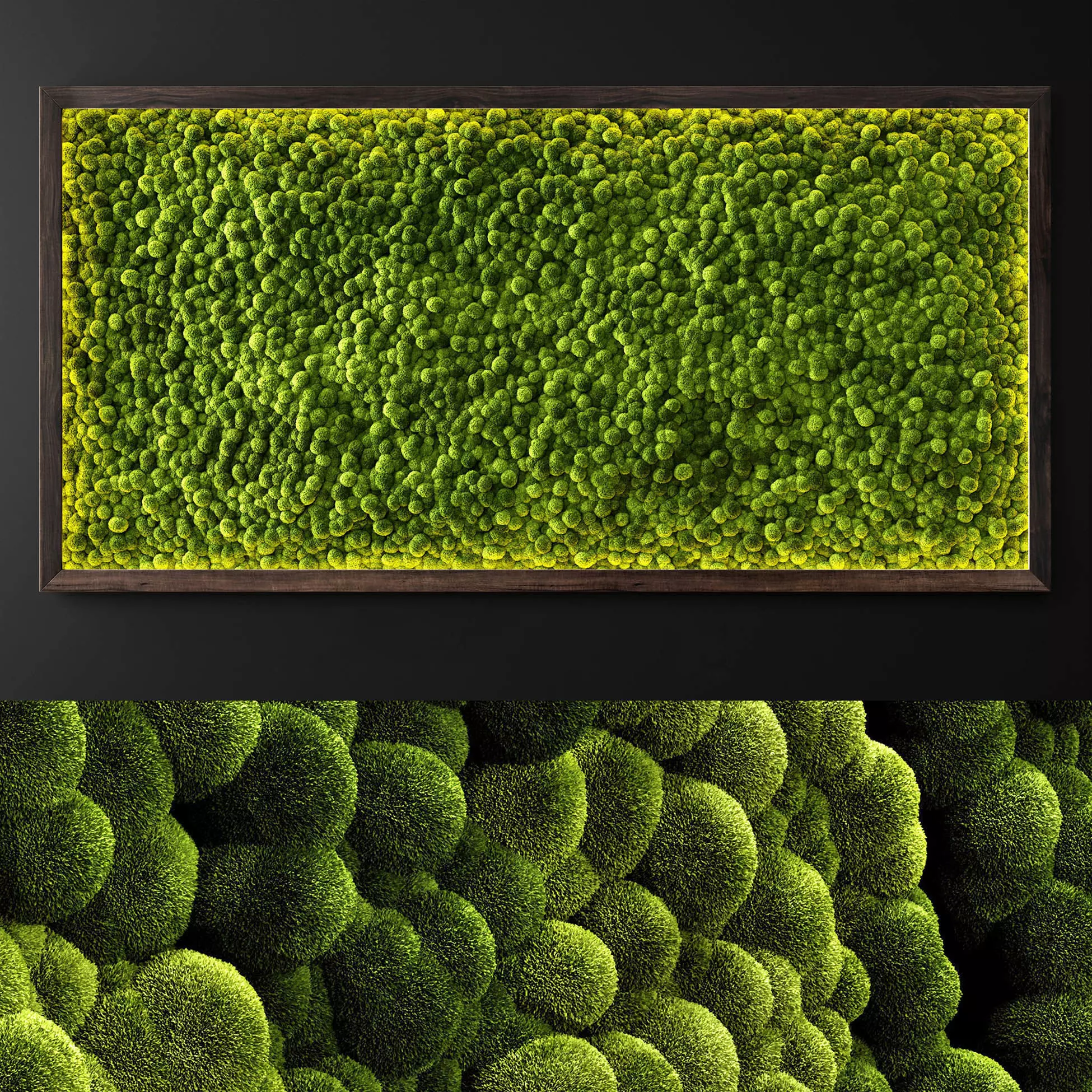 Moss wall 2 3D model_0