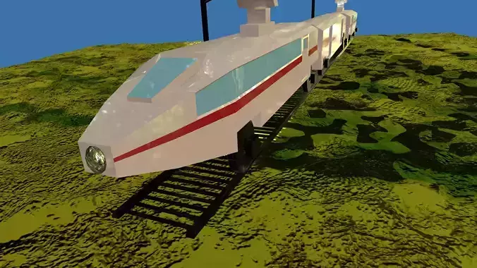 Game Ready 3d Electric Train