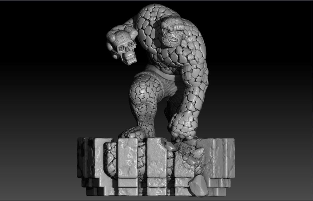 Fantastic four complete diorama 3D print model_4