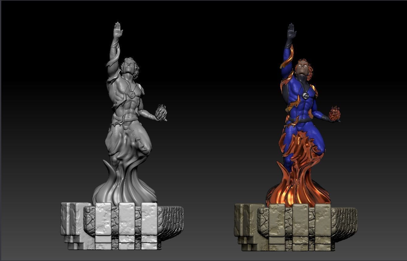 Fantastic four complete diorama 3D print model_2