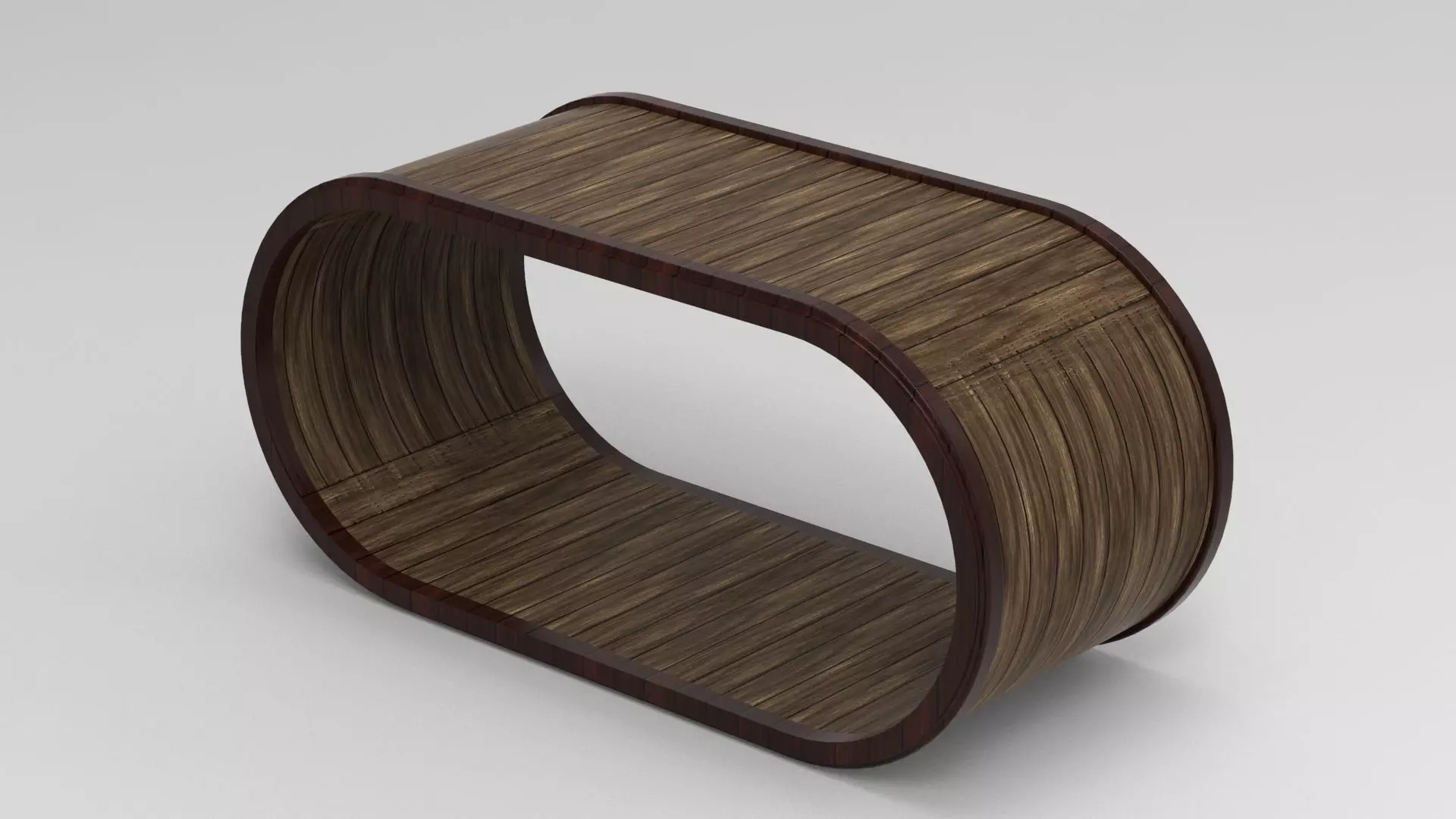 wooden table 3D model_0