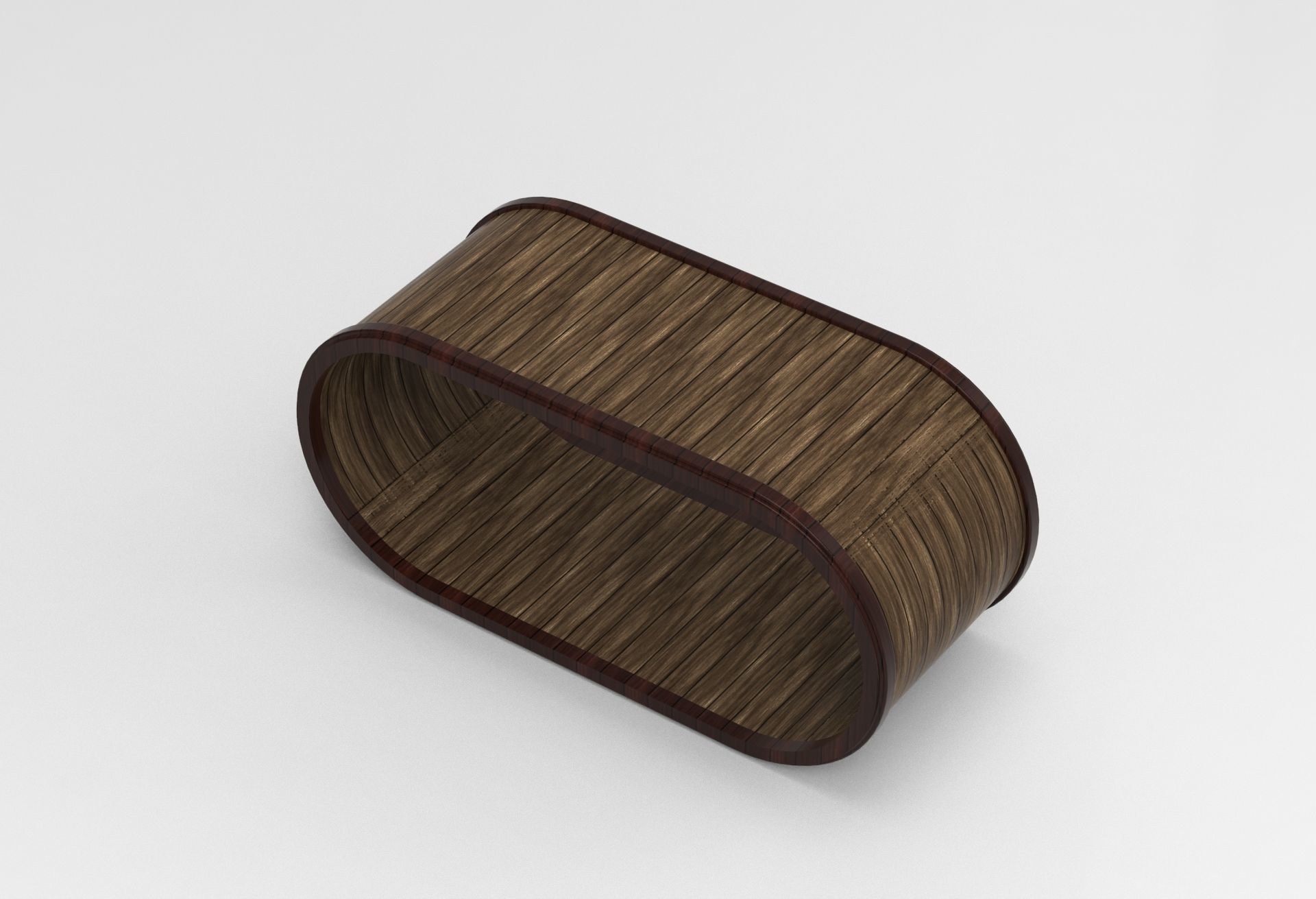 wooden table 3D model_3