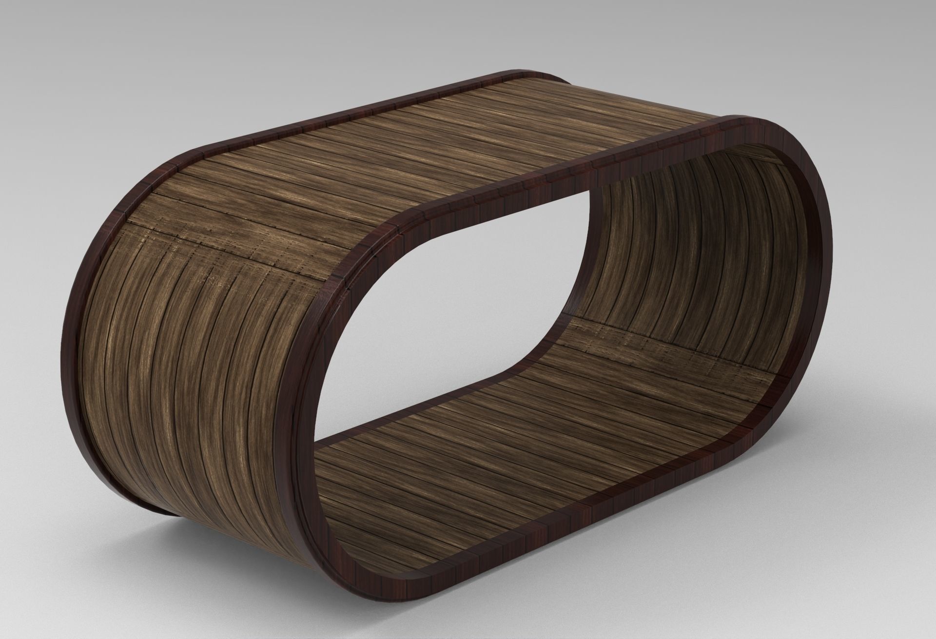 wooden table 3D model_5