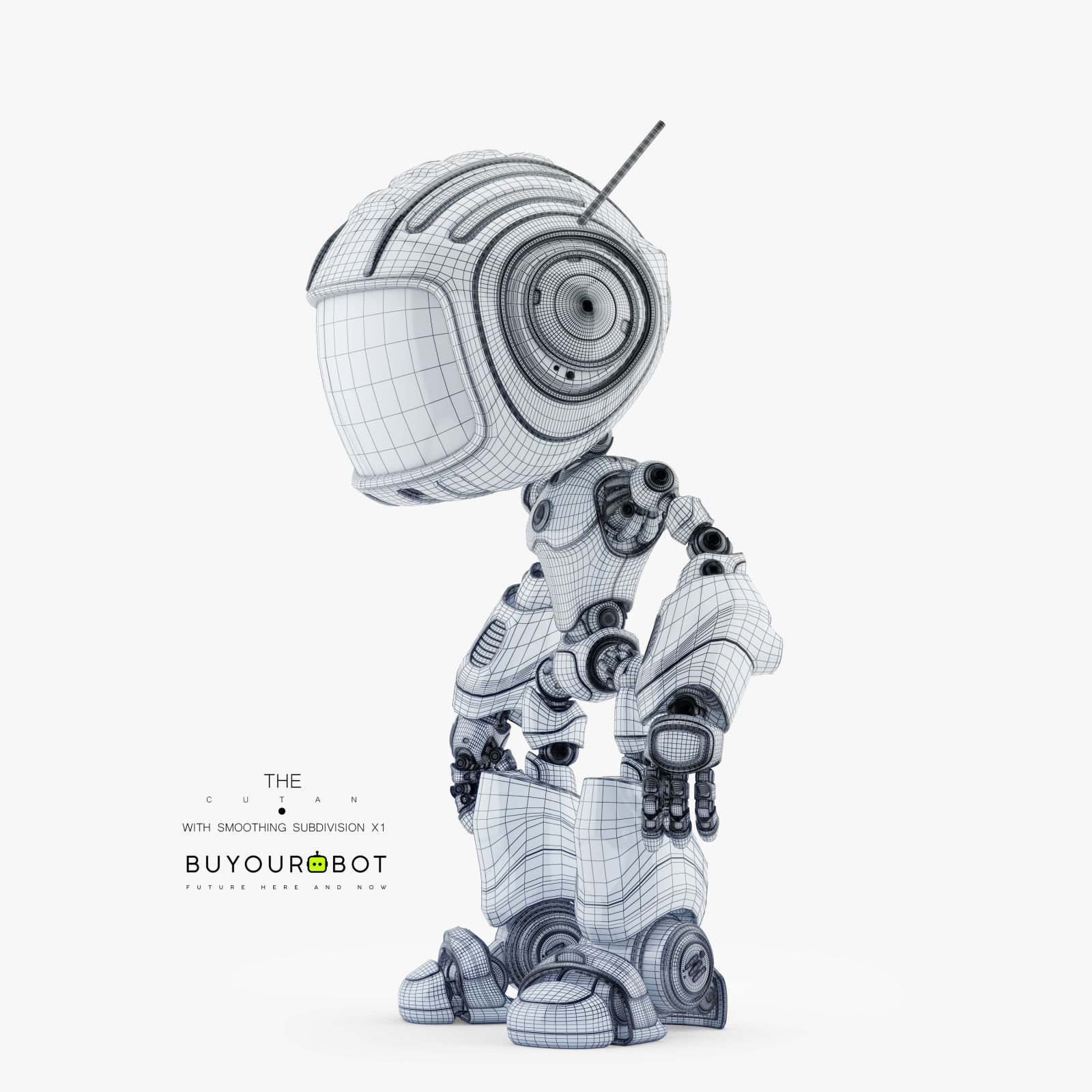 CUTE ALIEN ROBOT IV 3D model_8