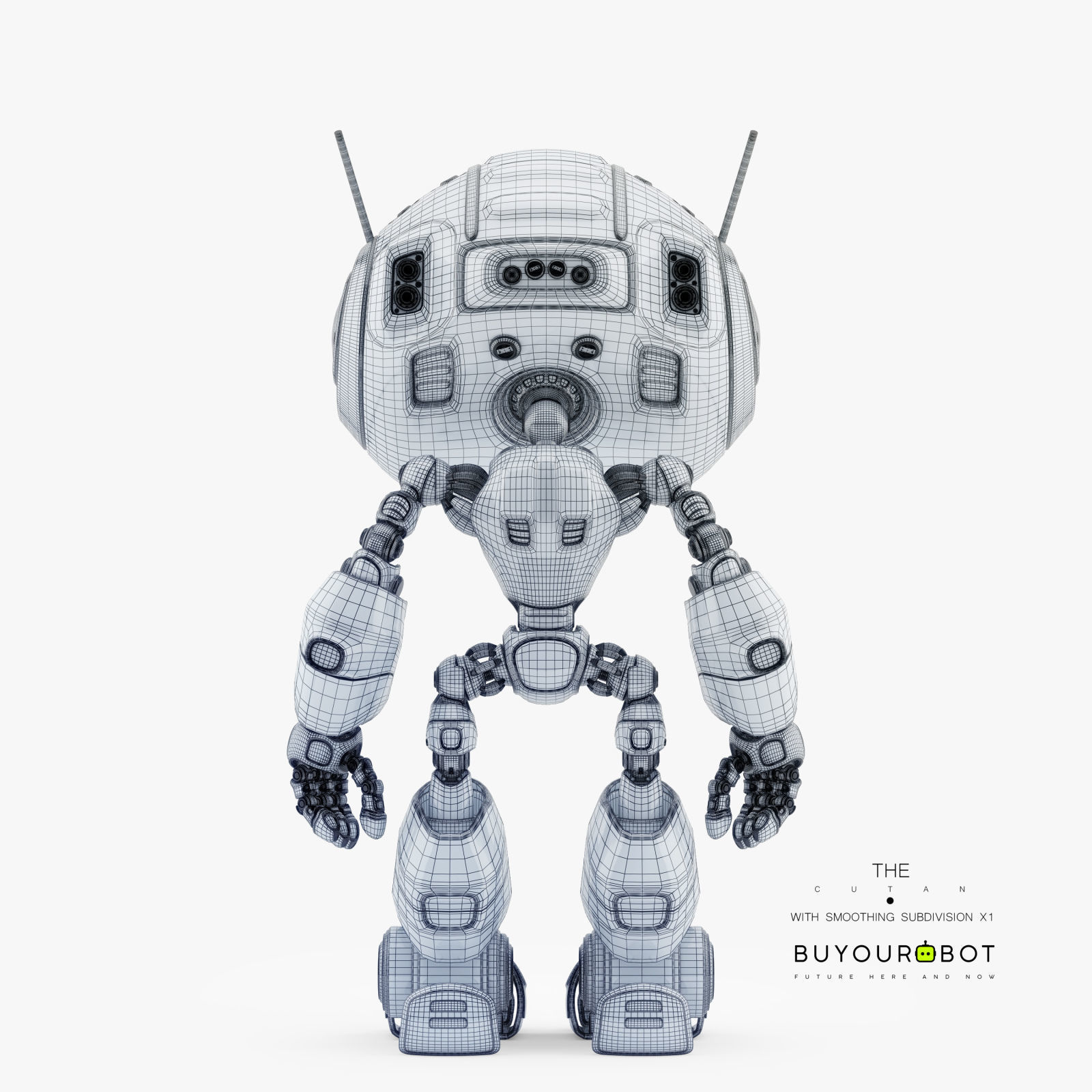CUTE ALIEN ROBOT IV 3D model_9