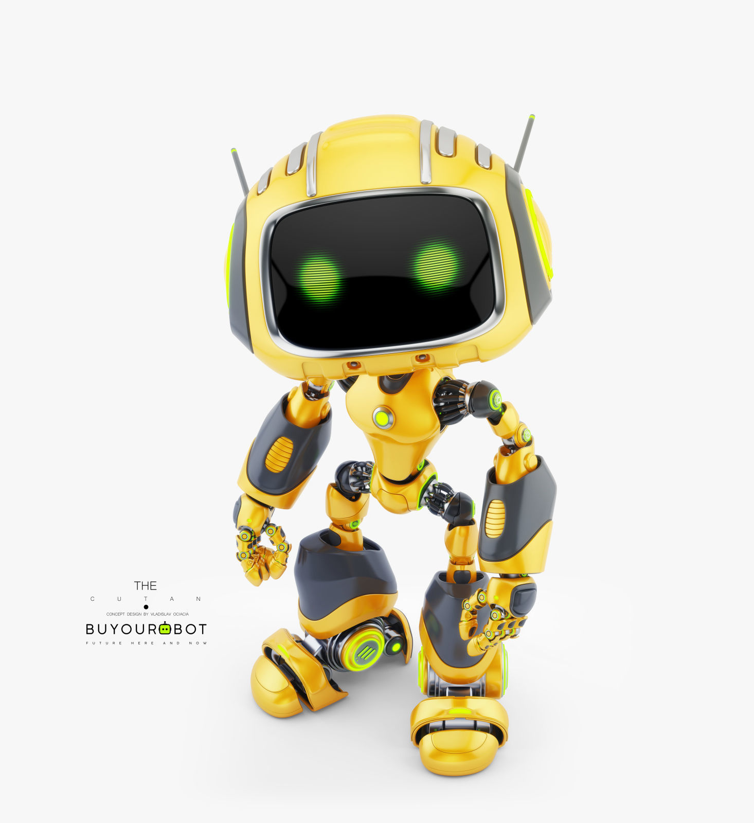 CUTE ALIEN ROBOT V 3D model_2