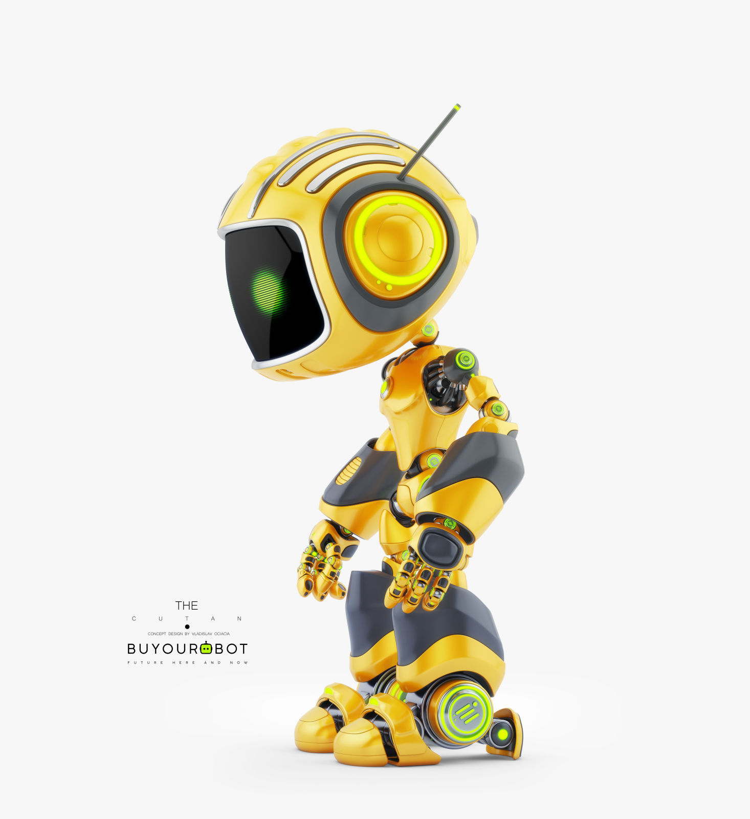 CUTE ALIEN ROBOT V 3D model_4