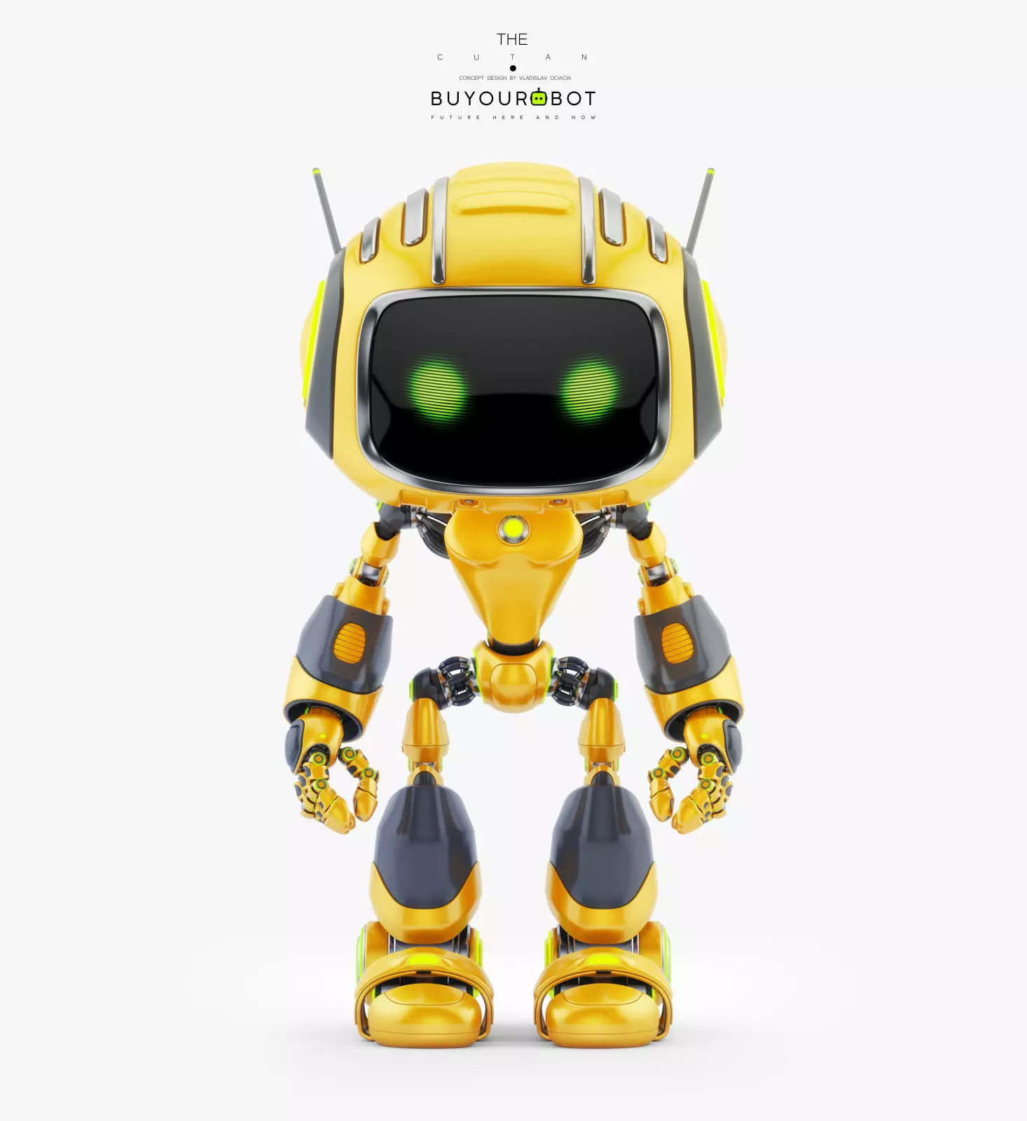 CUTE ALIEN ROBOT V 3D model_0