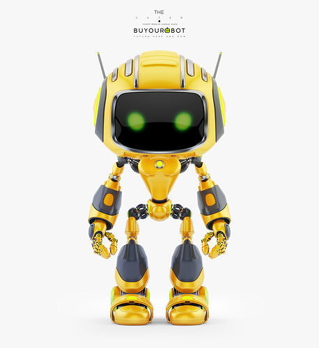 CUTE ALIEN ROBOT V 3D model