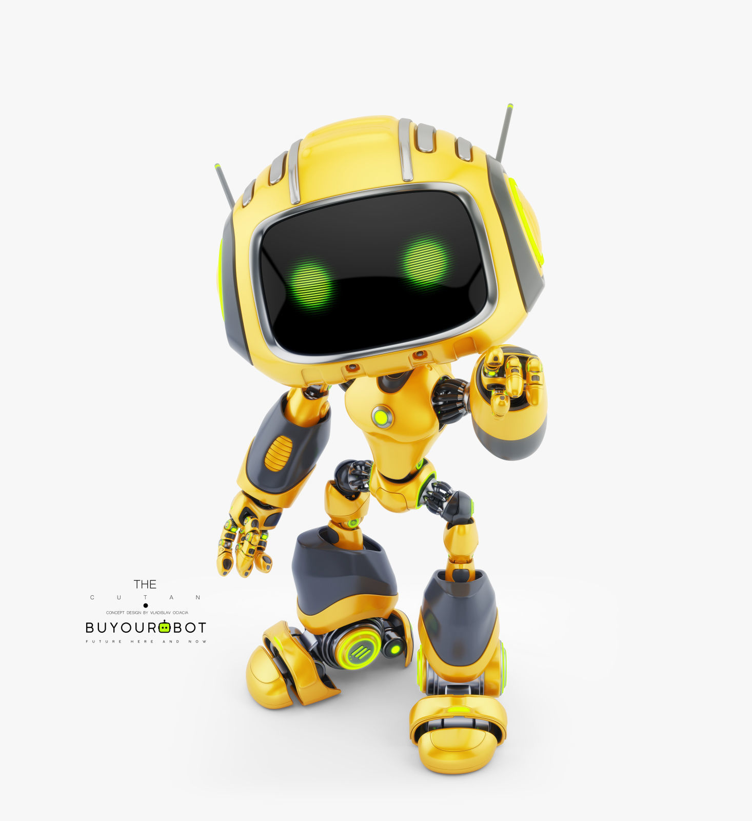 CUTE ALIEN ROBOT V 3D model_3
