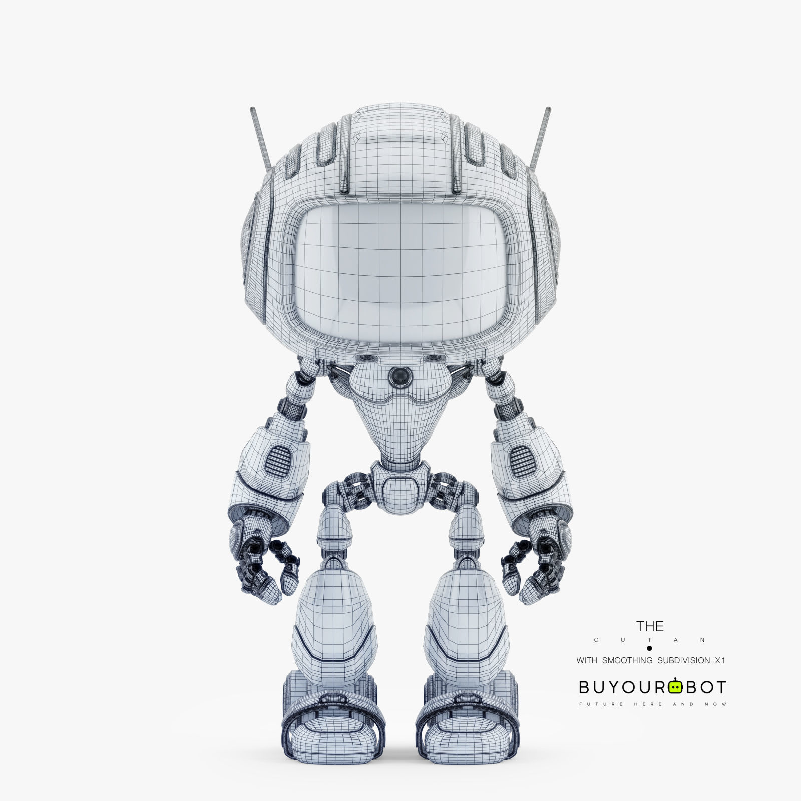 CUTE ALIEN ROBOT V 3D model_6