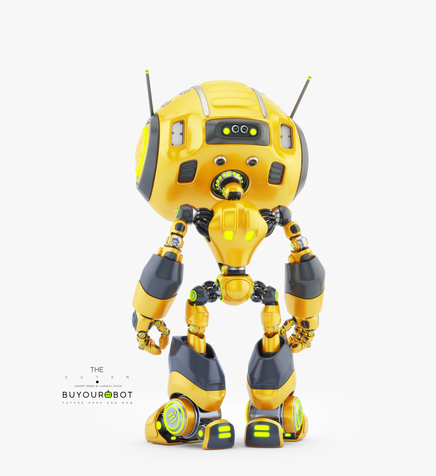 CUTE ALIEN ROBOT V 3D model_5