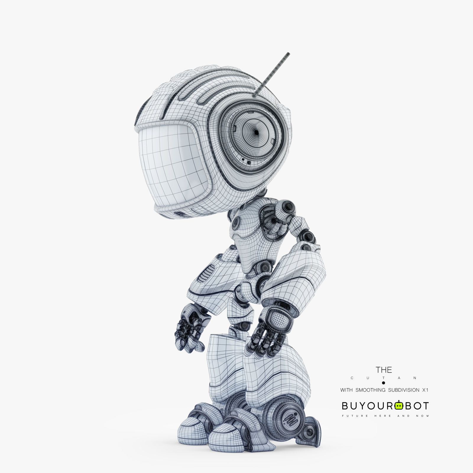 CUTE ALIEN ROBOT V 3D model_7