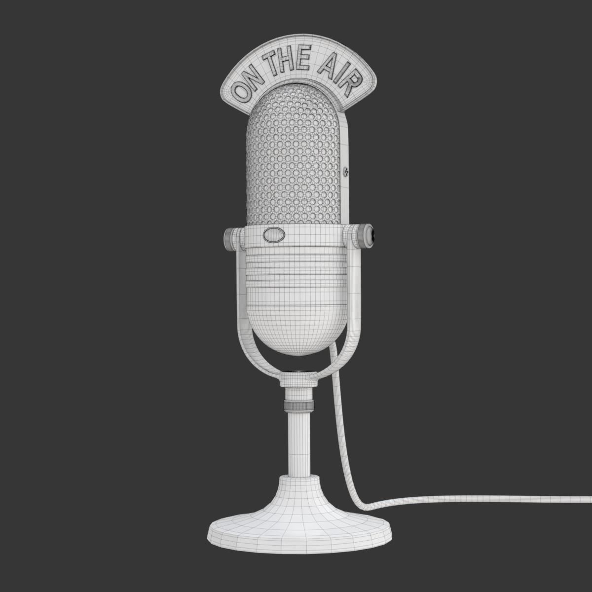 Studio Microphone 3D model_25