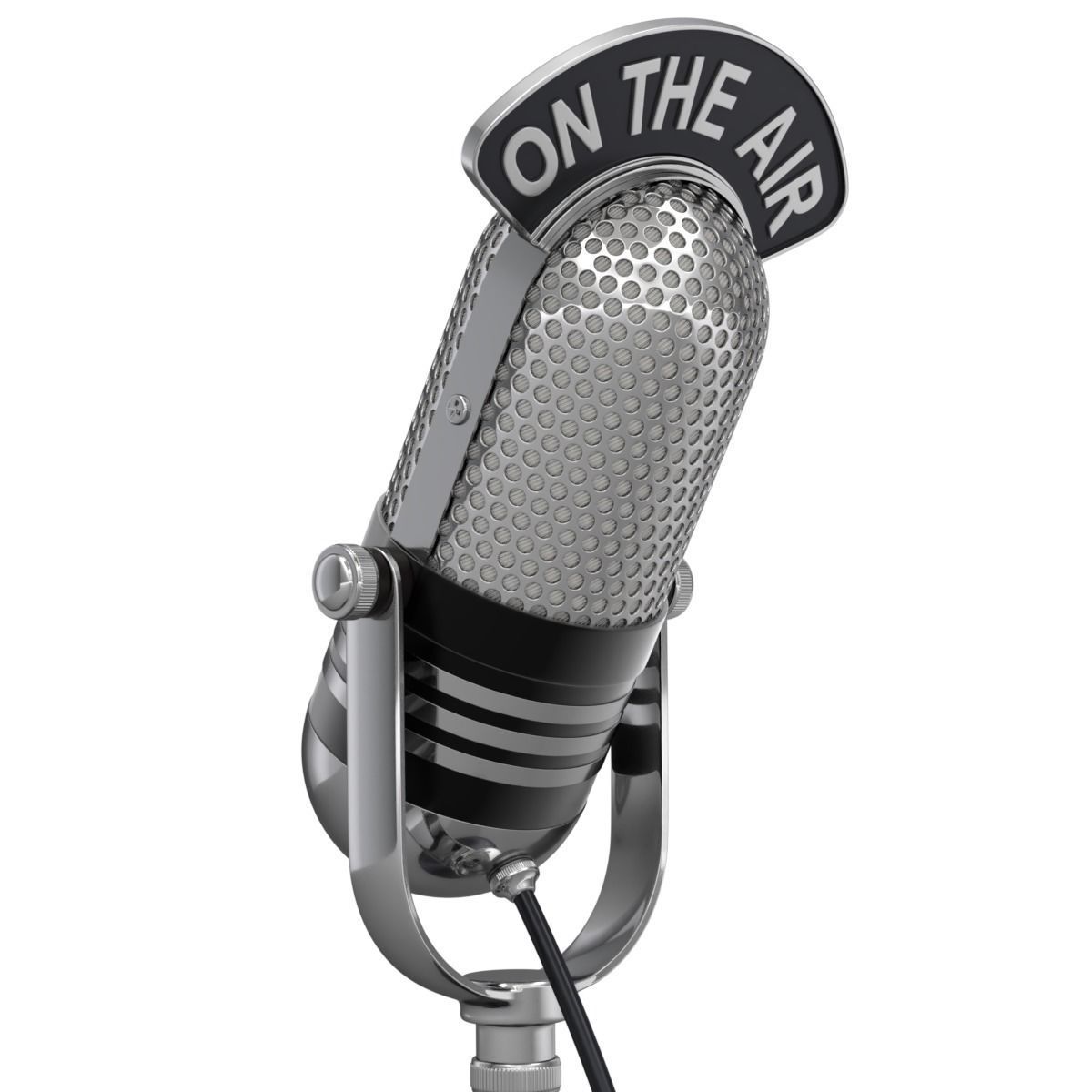 Studio Microphone 3D model_2