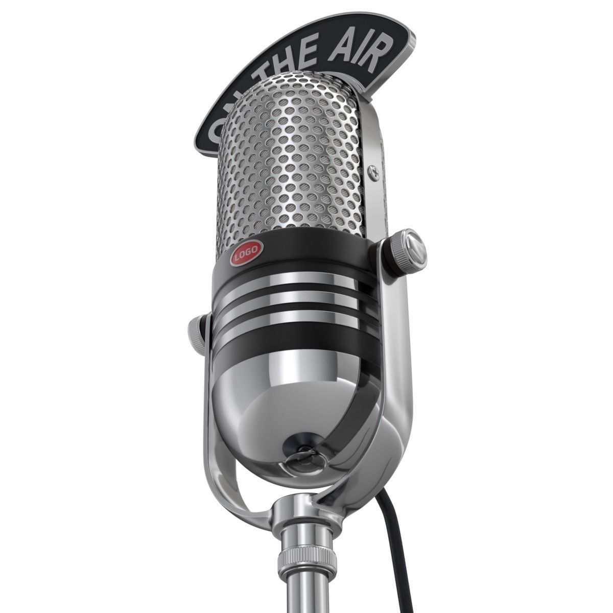 Studio Microphone 3D model_1