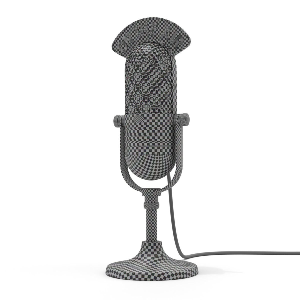 Studio Microphone 3D model_7